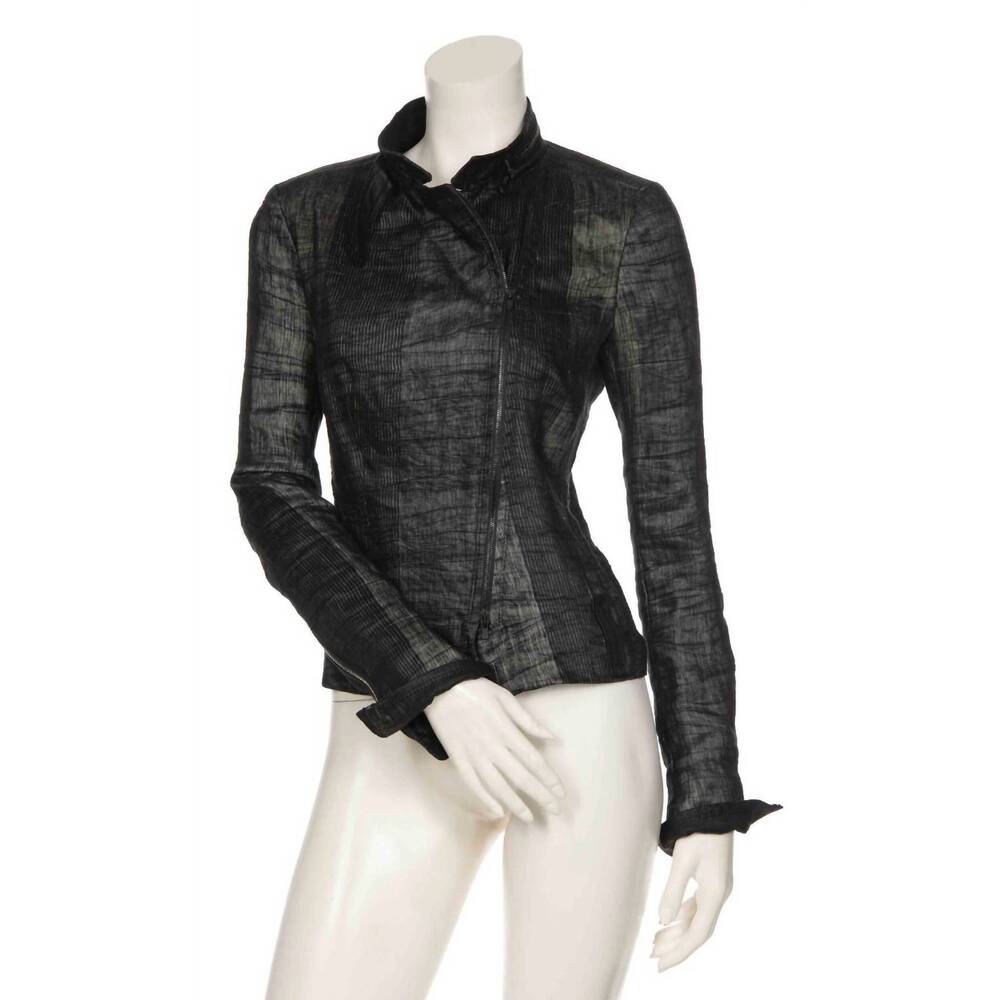NEW BEATE HEYMANN jacket linen in anthrazi